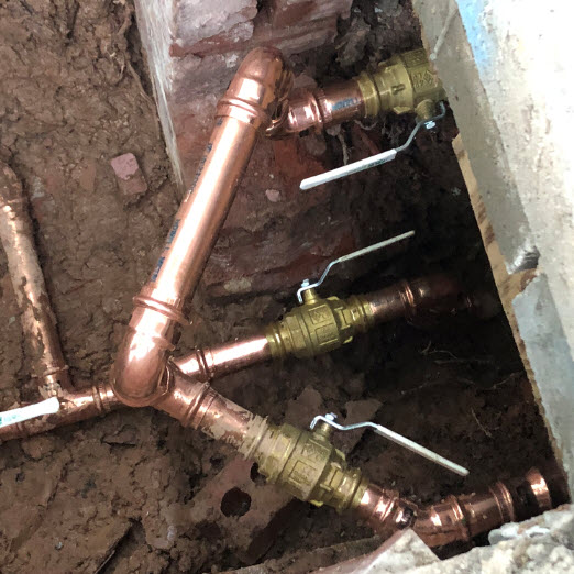 Crestwood got new pipes.  The HOA Board completes a renovation on the watershed fixing an old and failing pipe junction which sets the water pressure in the building to the right level.