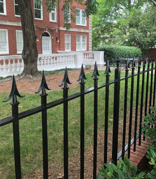 Crestwood front gates painted