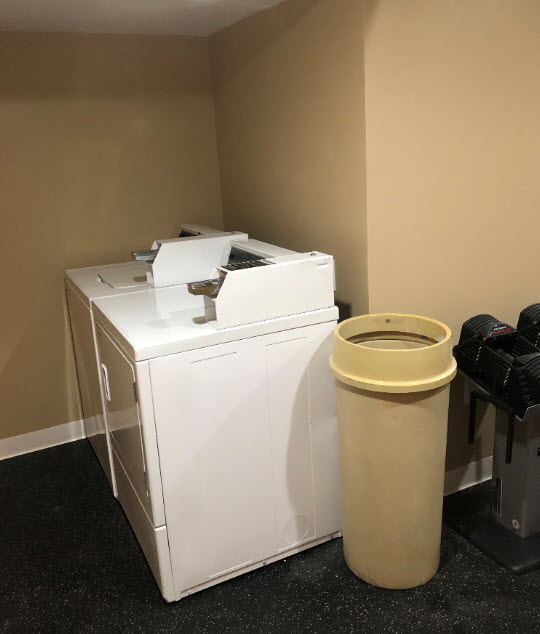 The Crestwood washer and dryer are ready for use.